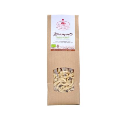 Hochwertige Bio-Pasta von Il Golosone mit frischer Semola, italienischer Kochtradition, glutenfrei, vegan und bio-zertifiziert.