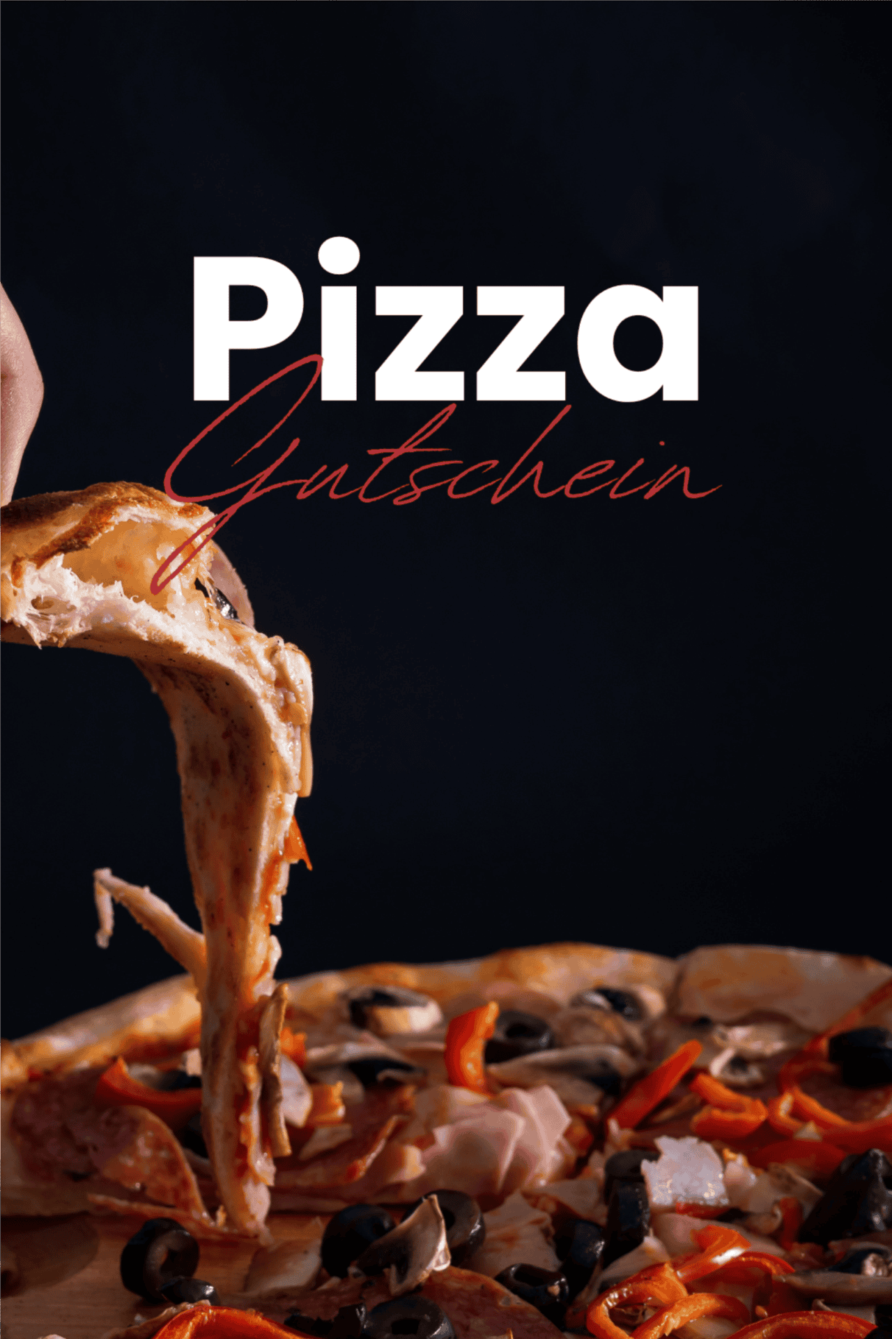 Deftige Pizza Gutschein, Geschenkidee für Pizzaliebhaber, italienische Spezialitäten, italienische Pizza bestellen.