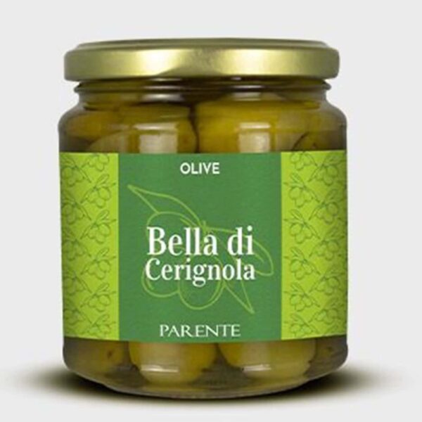 Saure Gurken in Glasvorrat, Italienischer Oliven mit Kräuter.