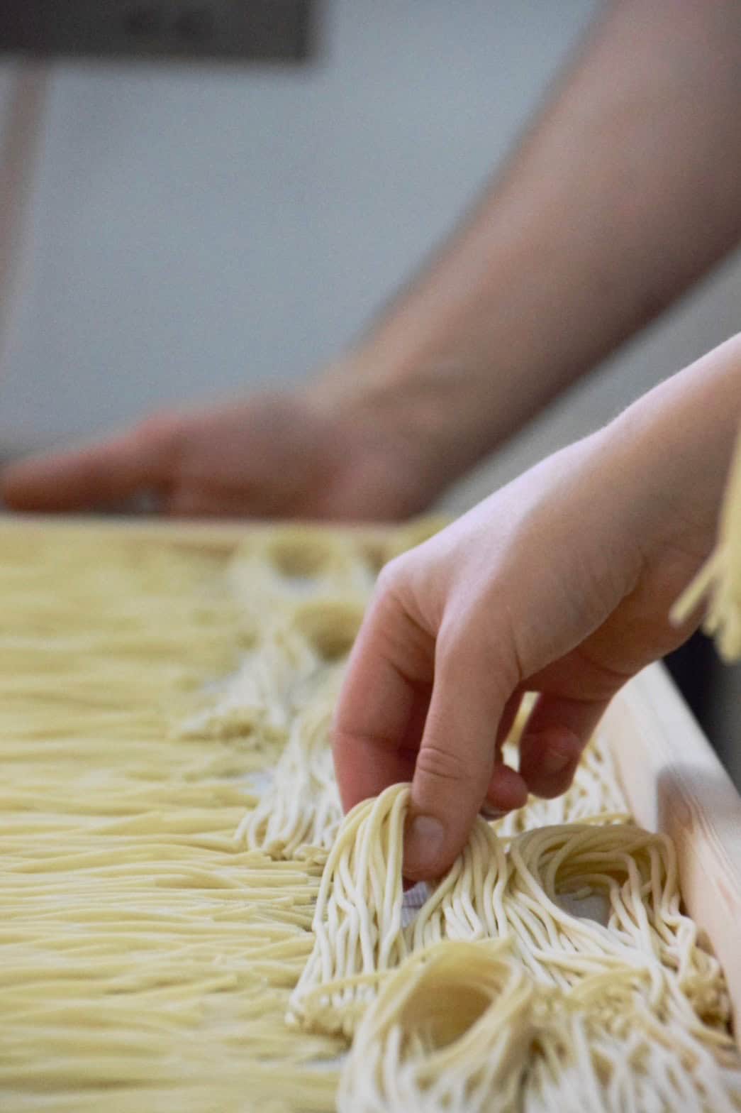 Frische hausgemachte italienische Pasta bei Il Golosone, authentische italienische Küche, Handarbeit.