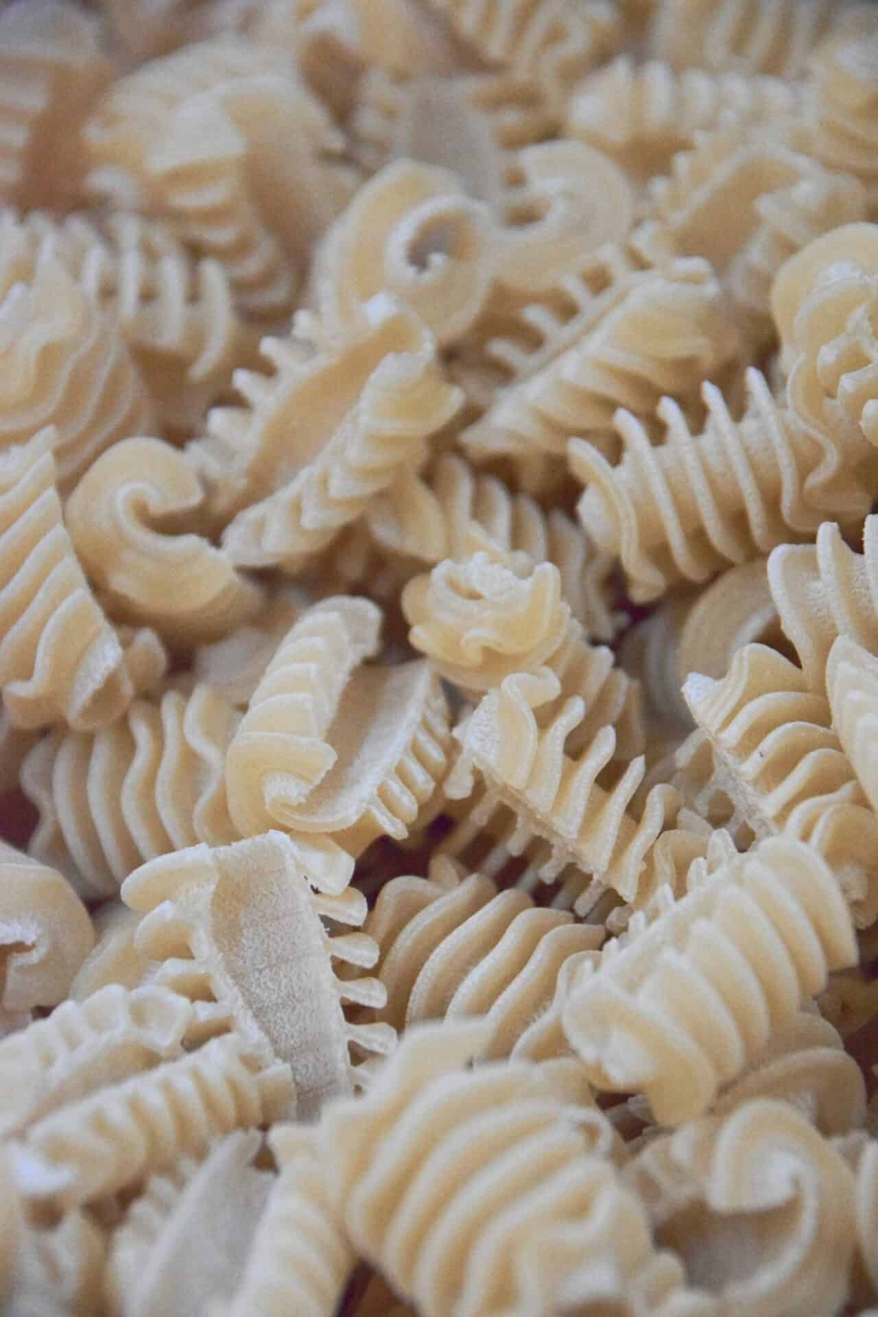 Frische italienische Fusilli Pasta für authentisches italienisches Essen.