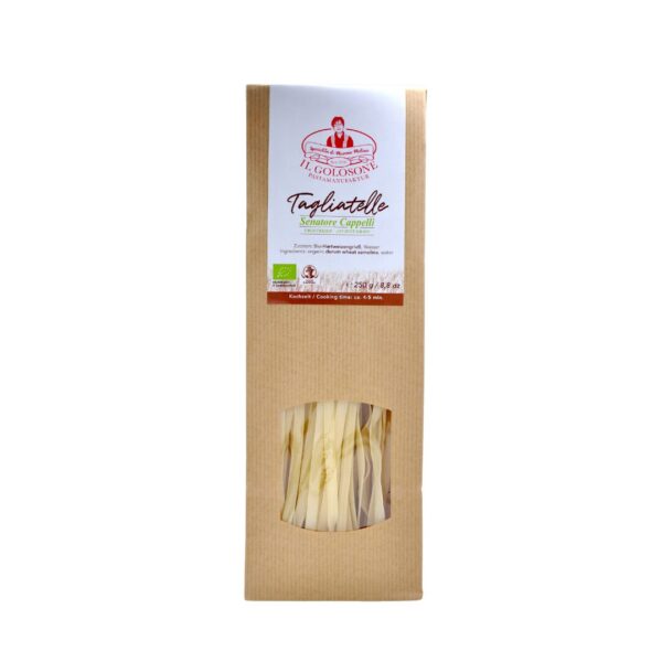 Fein verpackte Tagliatelle italienische Pasta vom Il Golosone.